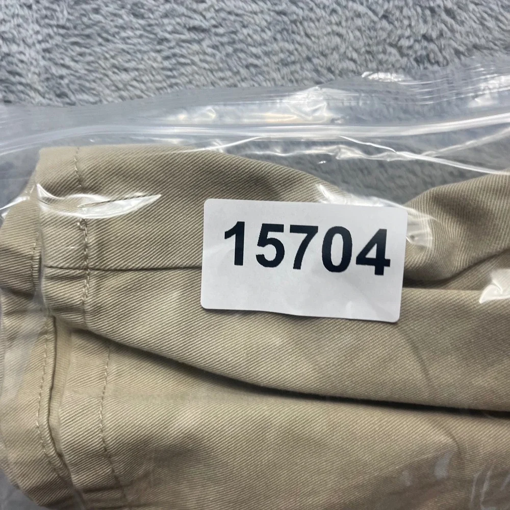 Polo Ralph Lauren Mens 36 Khaki Pleated Chino Shorts Tan 100% Cotton 7 In Inseam